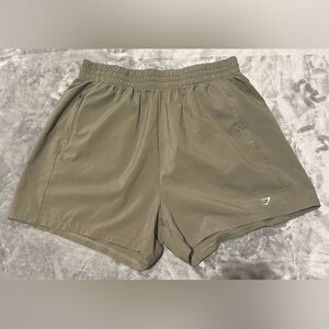 Gymshark Olive Green Woven Pocket Shorts